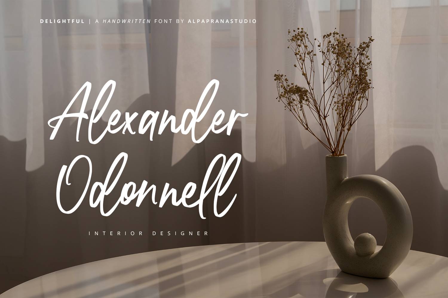 Delightful Font sample