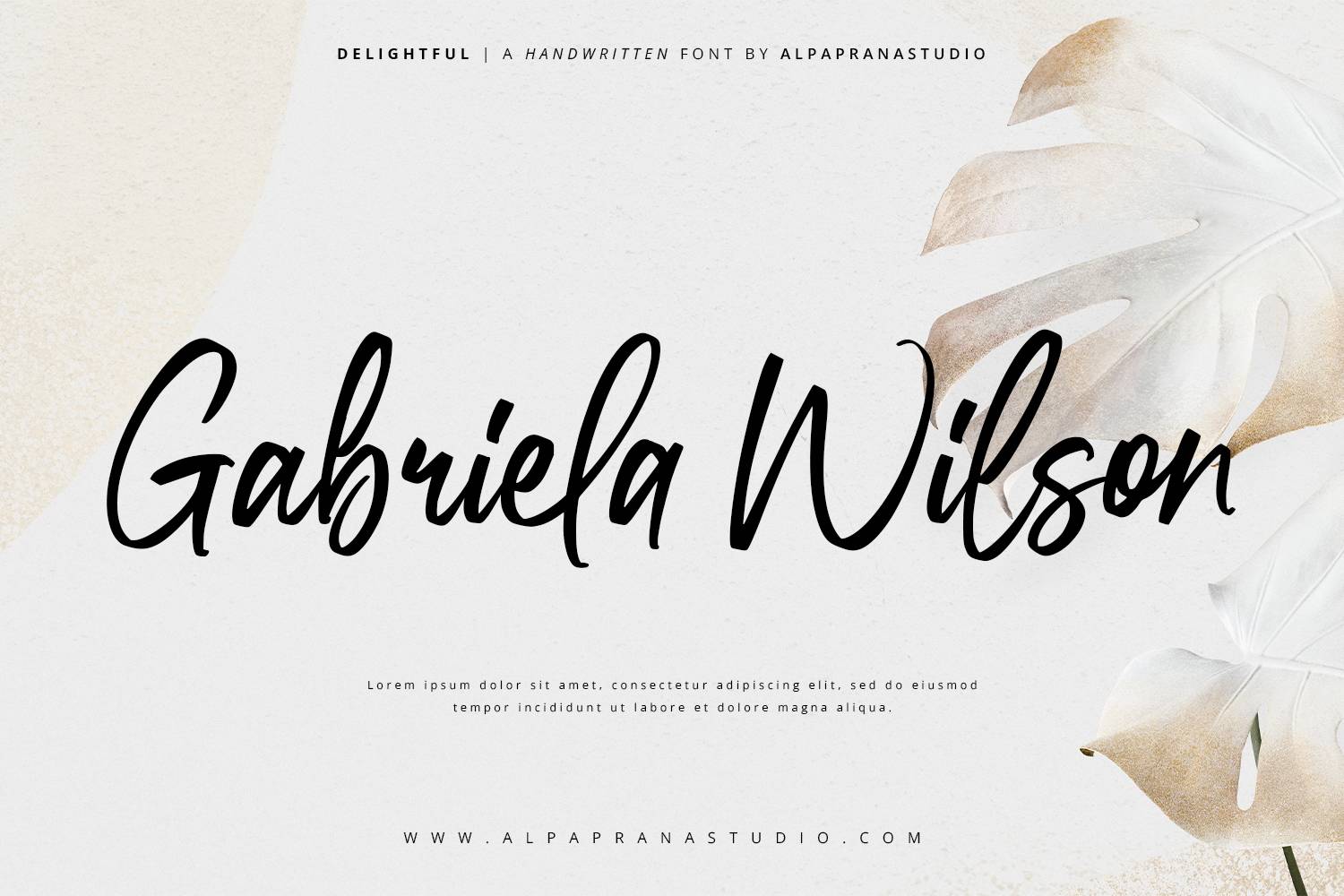 Delightful Font sample