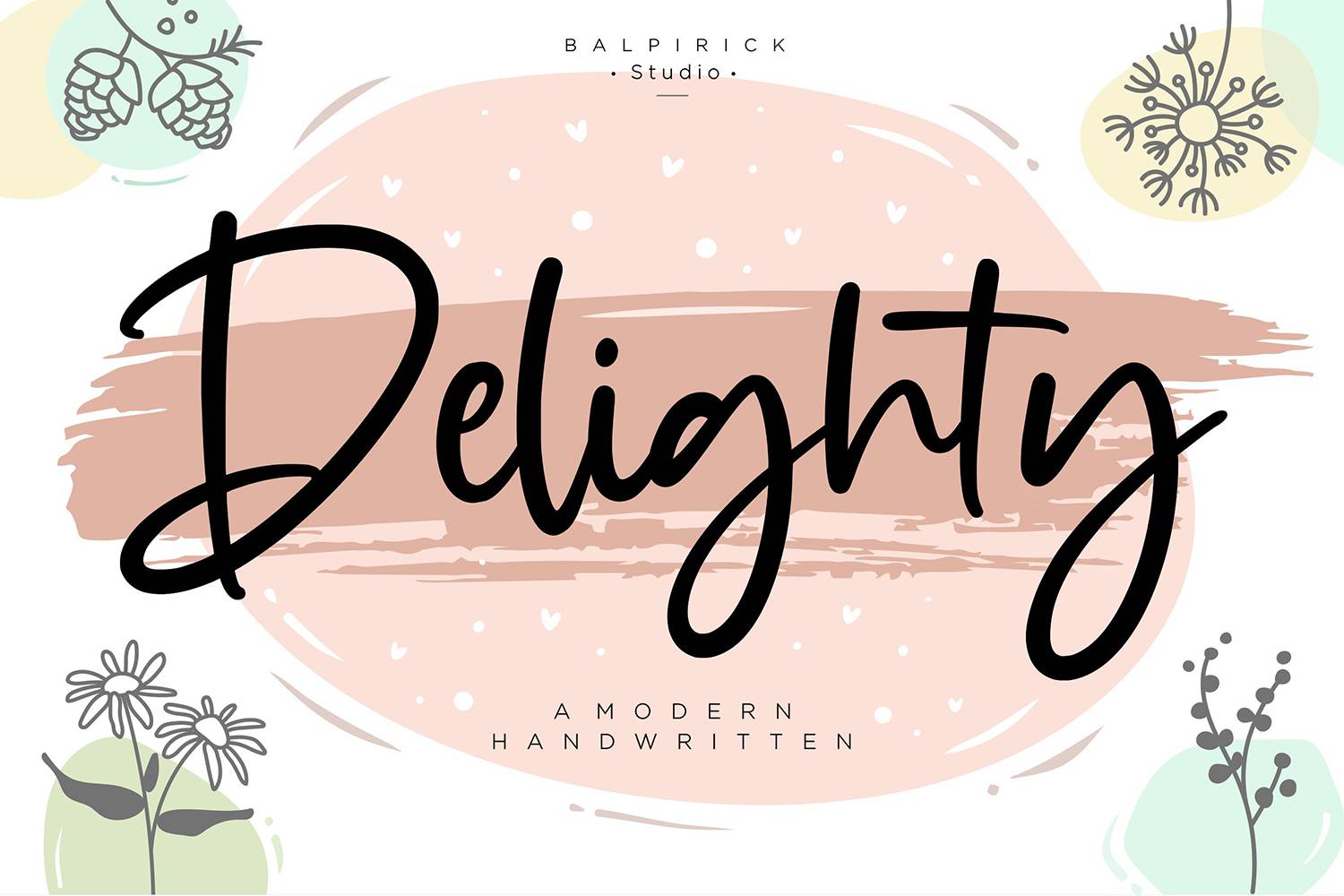 Delighty Font sample