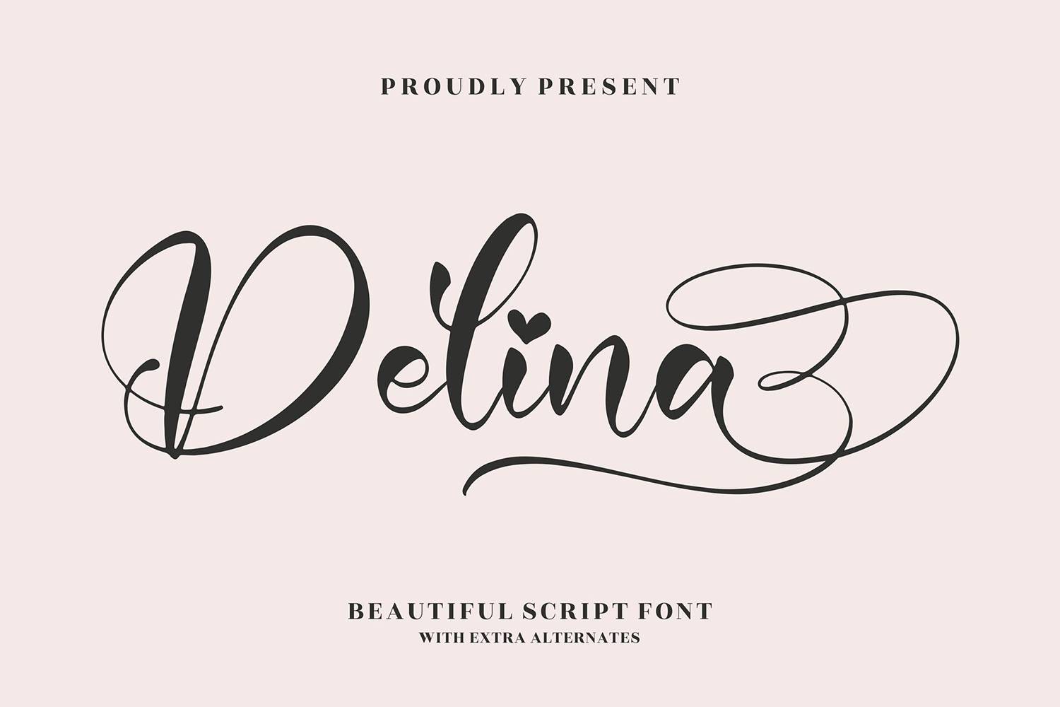 Delina Font sample