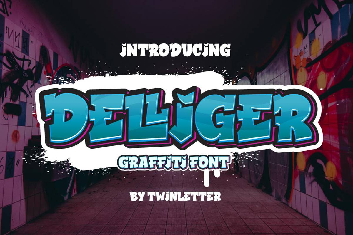 Delliger Font sample