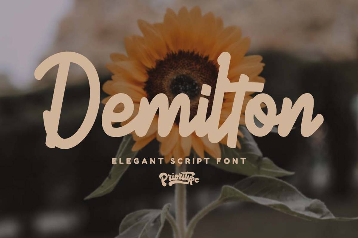 Demilton Font sample