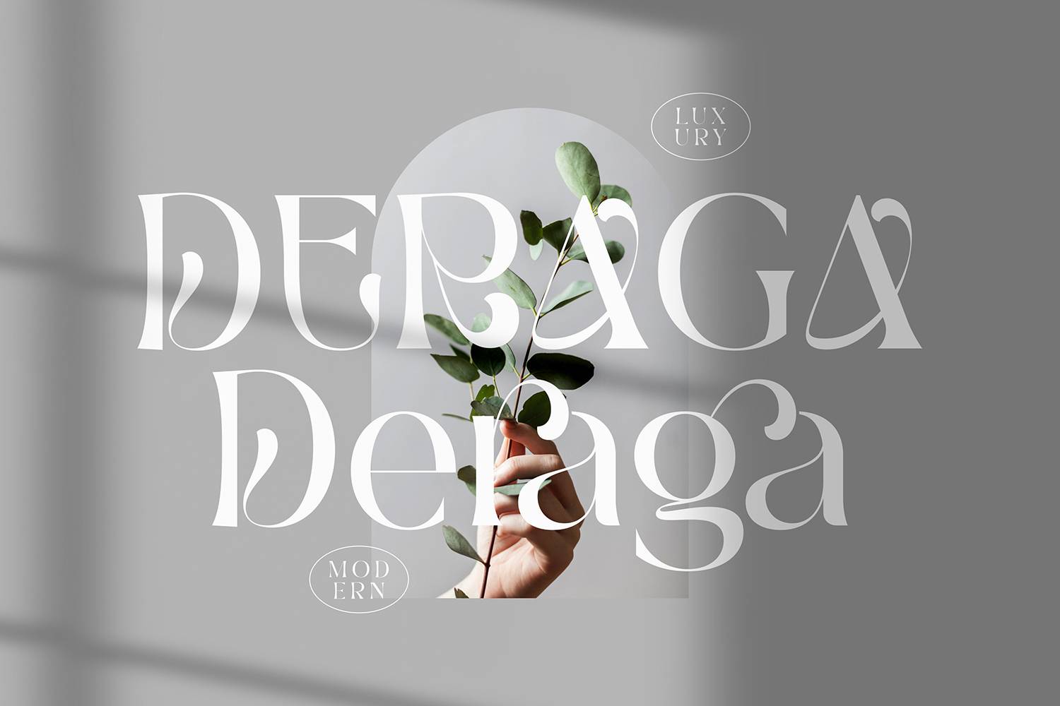 Deraga Font sample