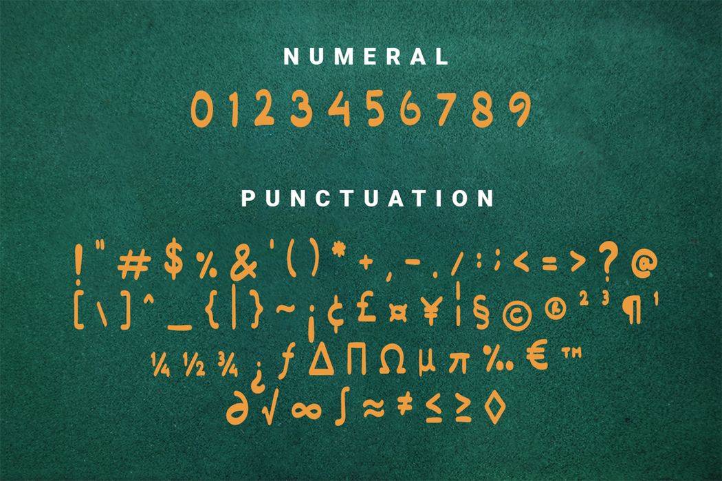 Deschamber Font sample