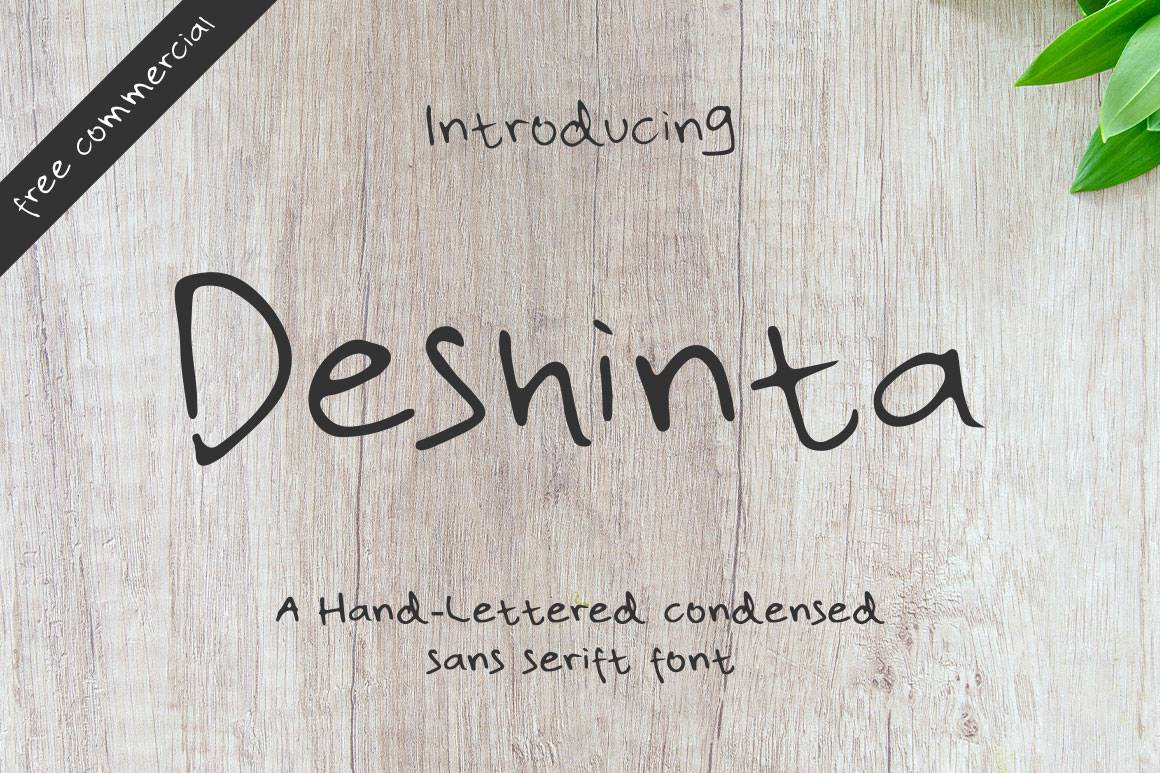 Deshinta Font sample