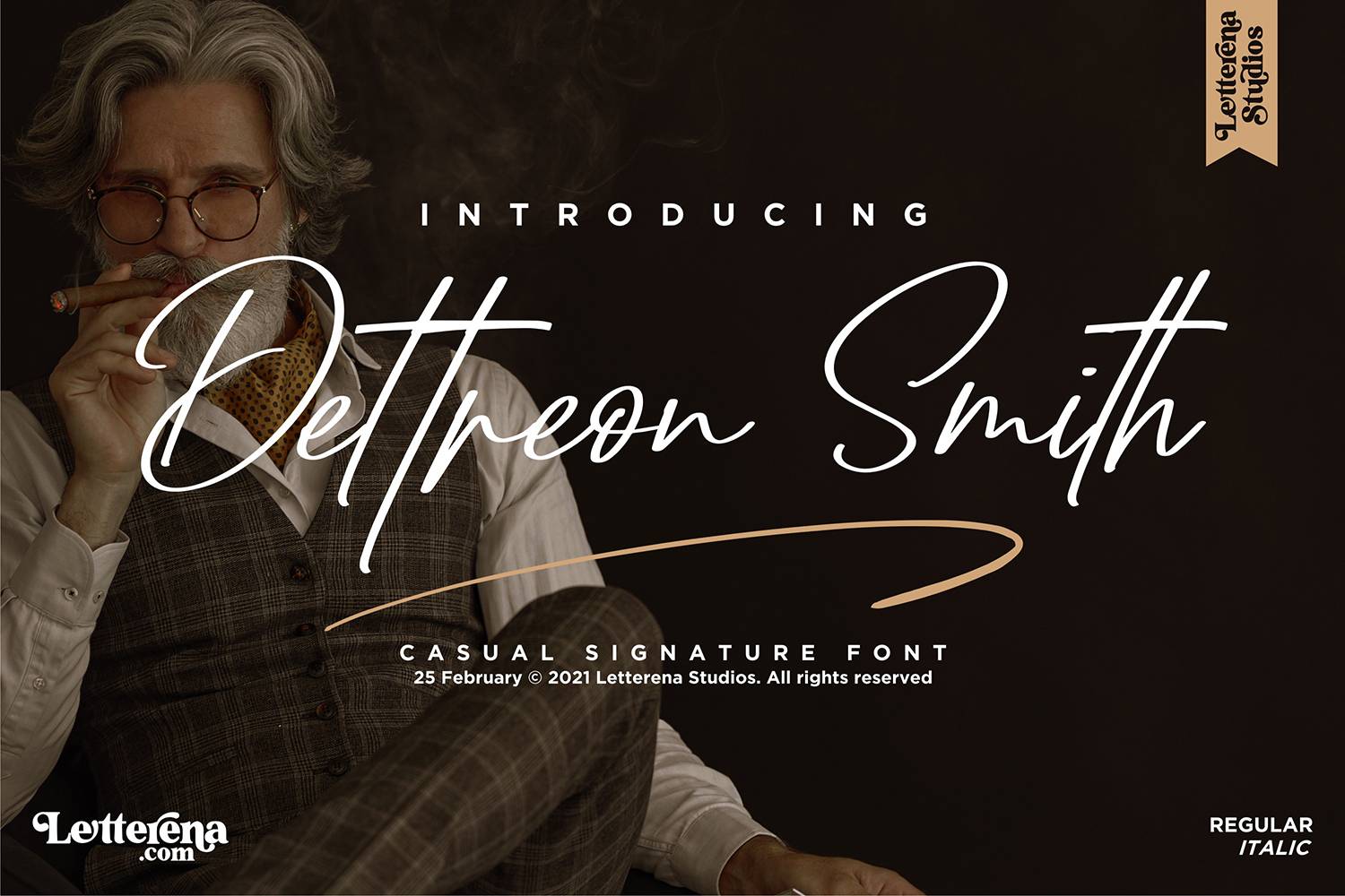 Dettreon Smith Font sample