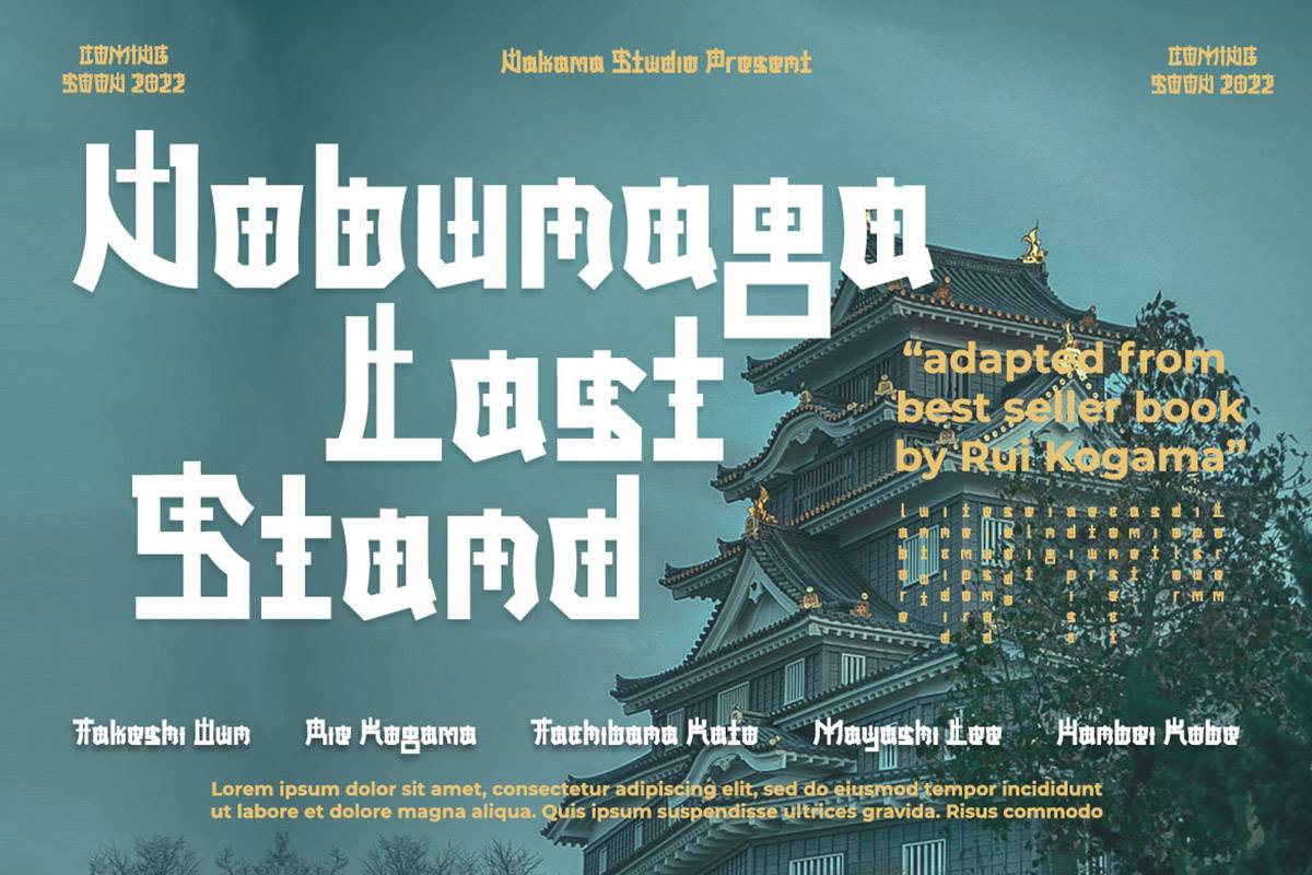 Dezaru Font sample