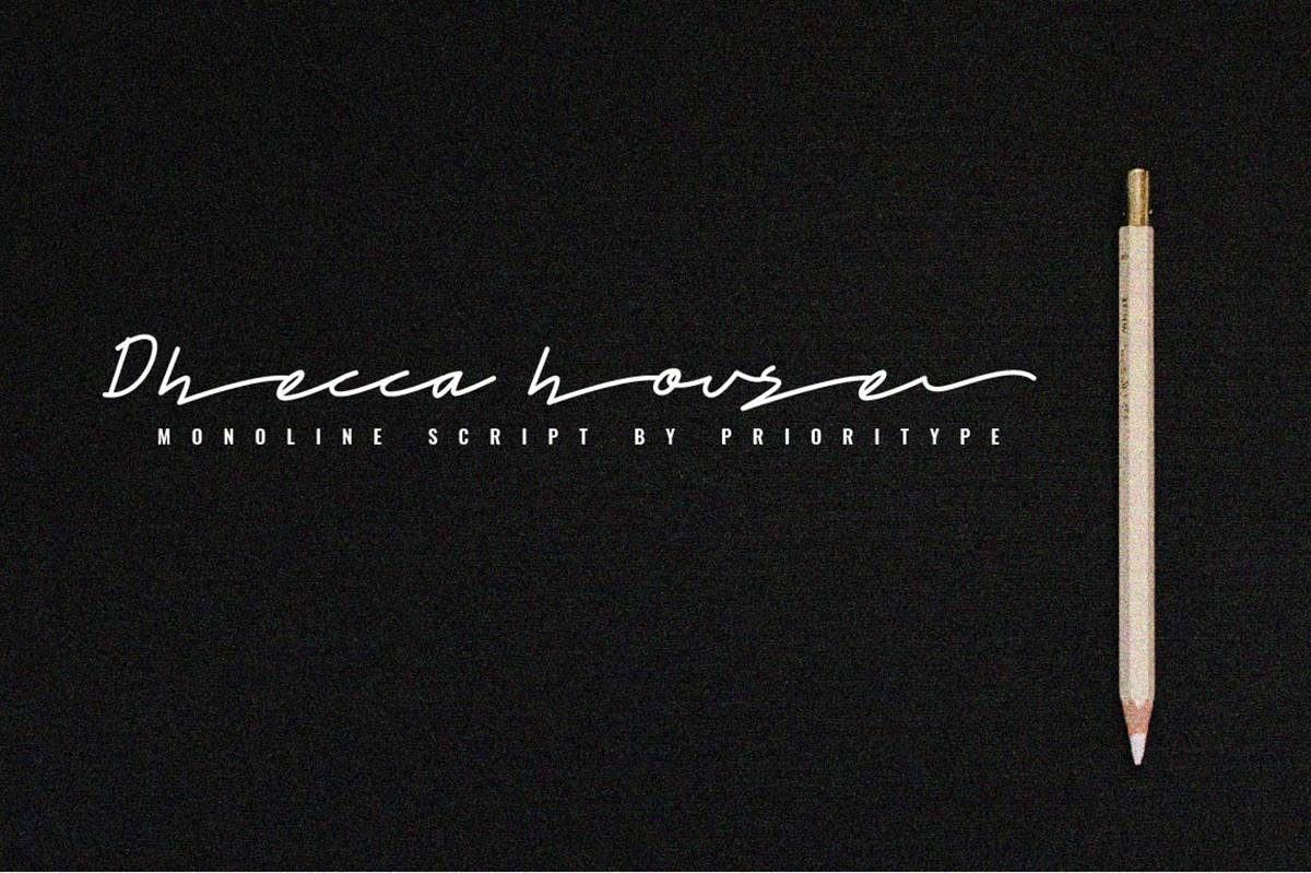Dhecca House Font sample