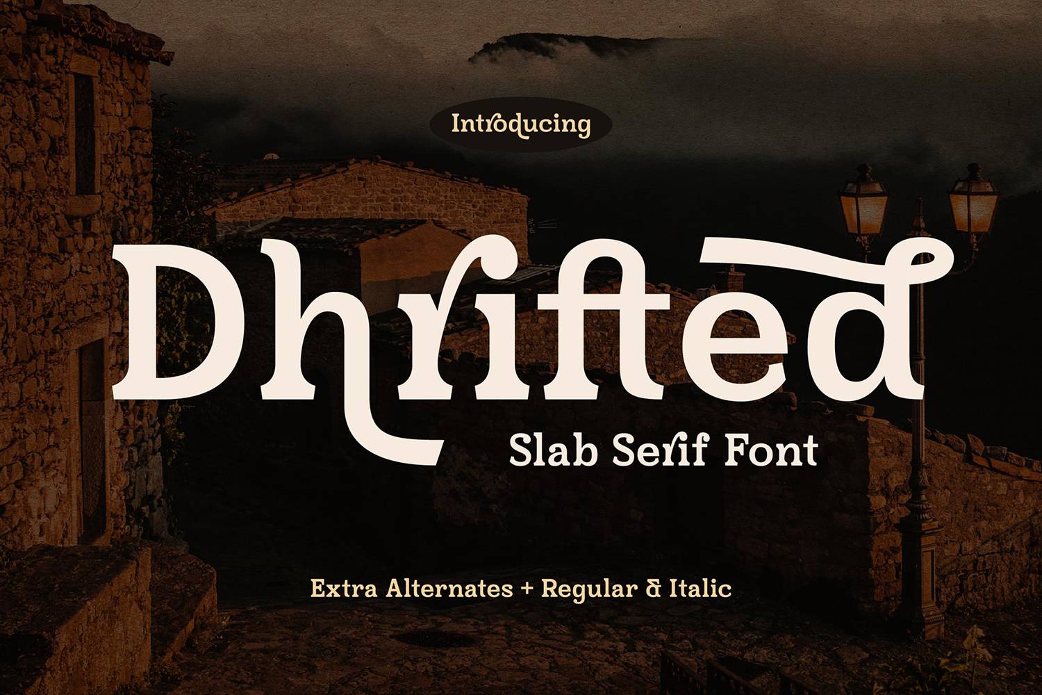 Dhrifted Font sample