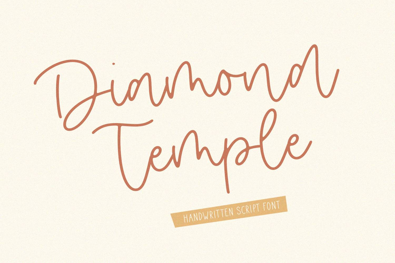 Diamond Temple Font sample
