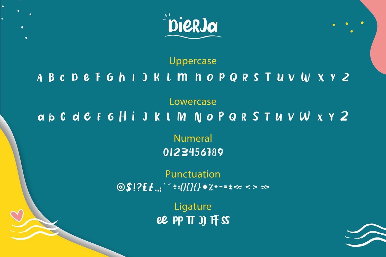 Dierja Font sample