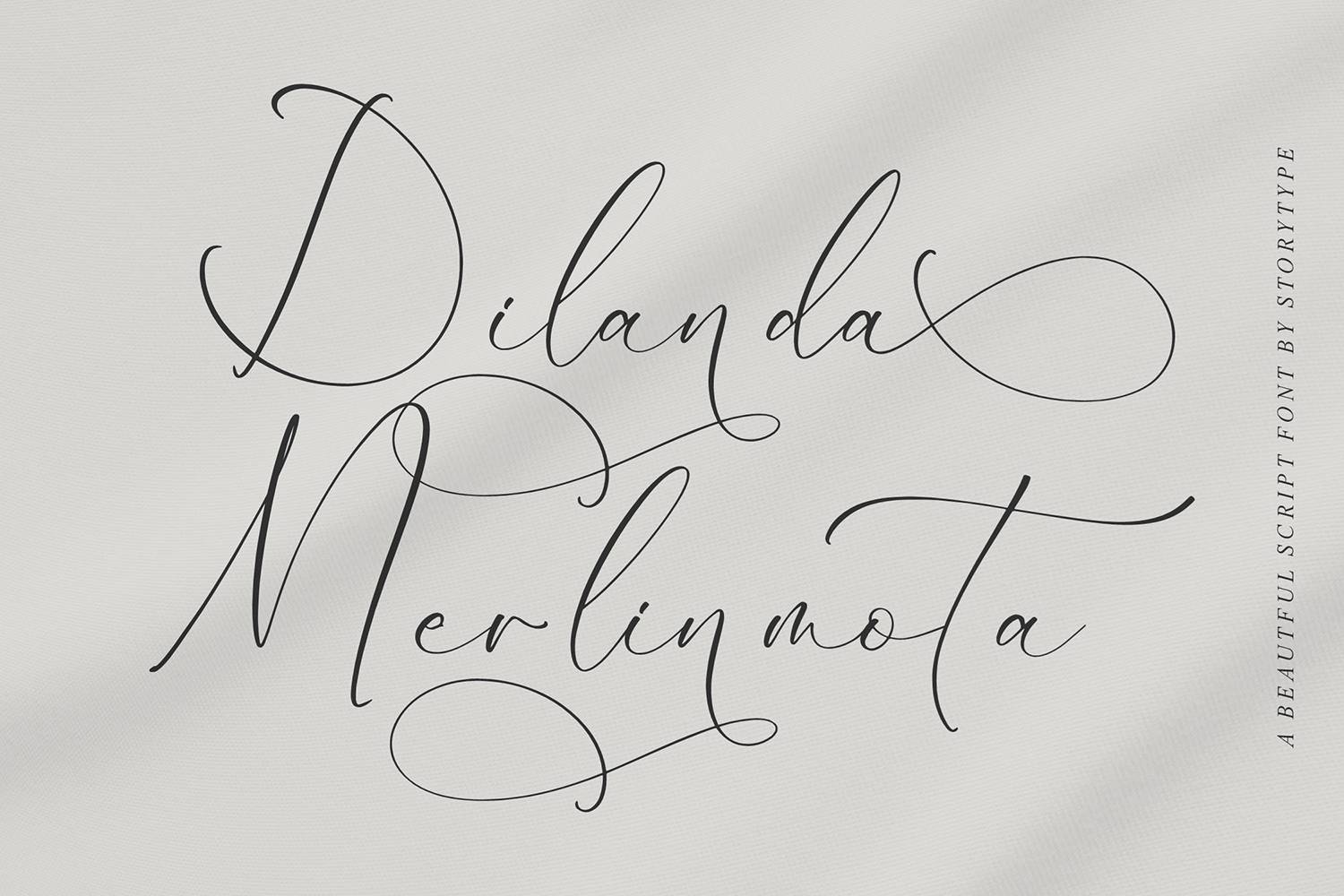 Dilanda Merlinmota Font sample
