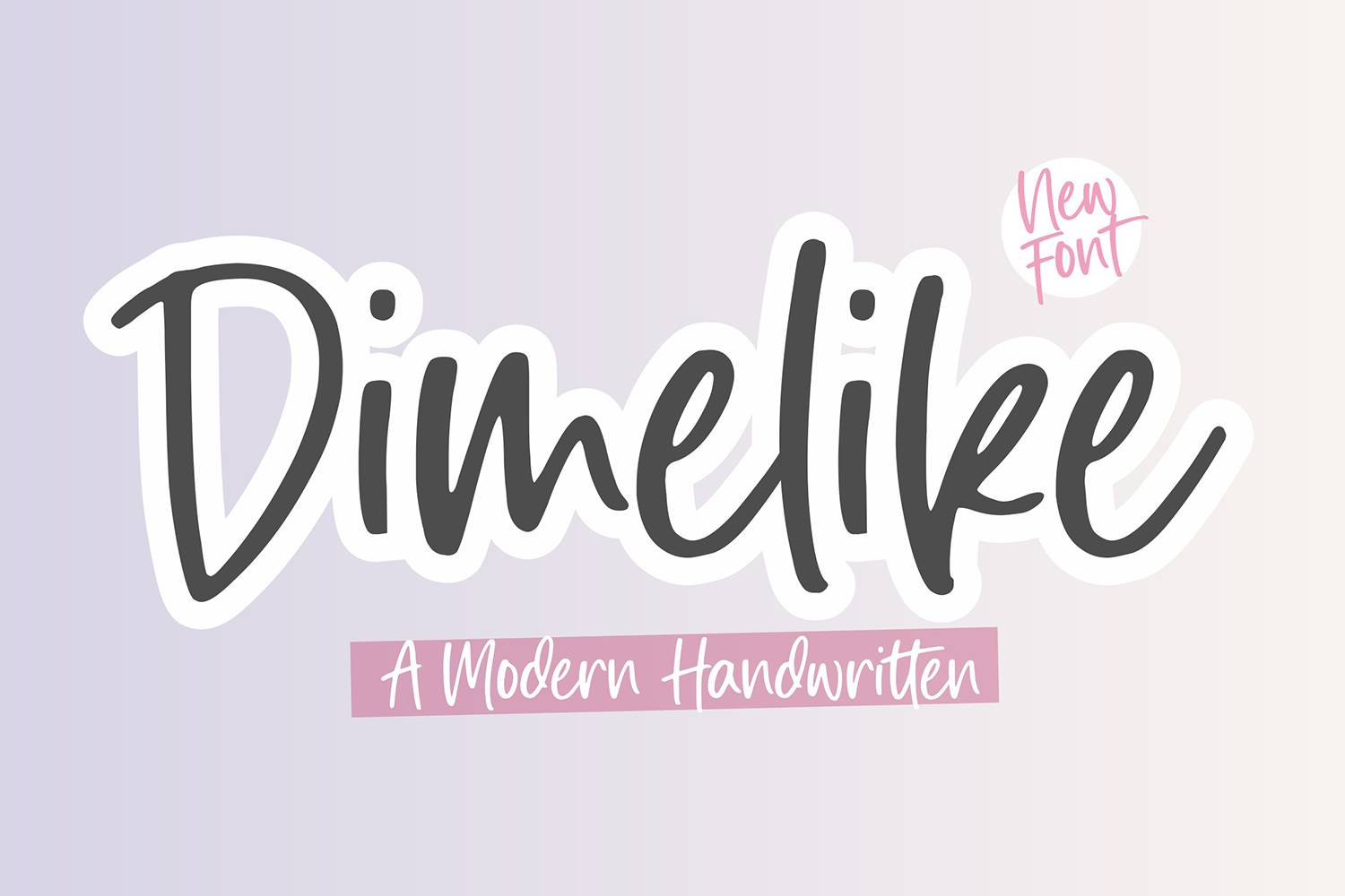 Dimelike Font sample