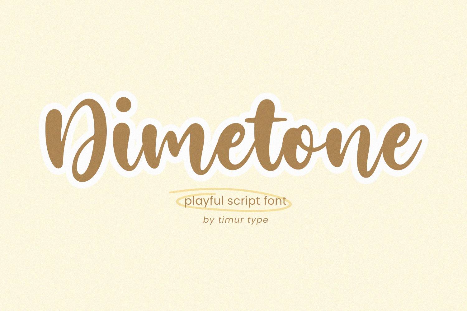 Dimetone Font sample