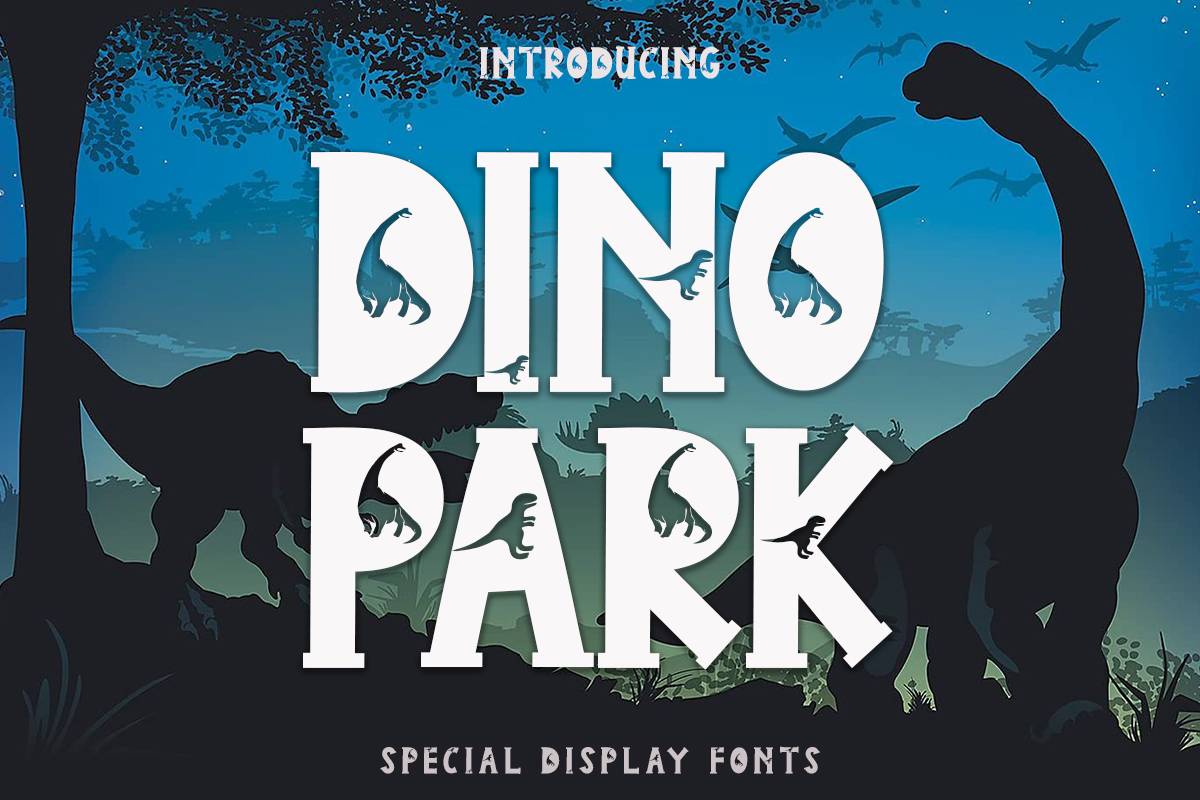 Dino Park Font sample