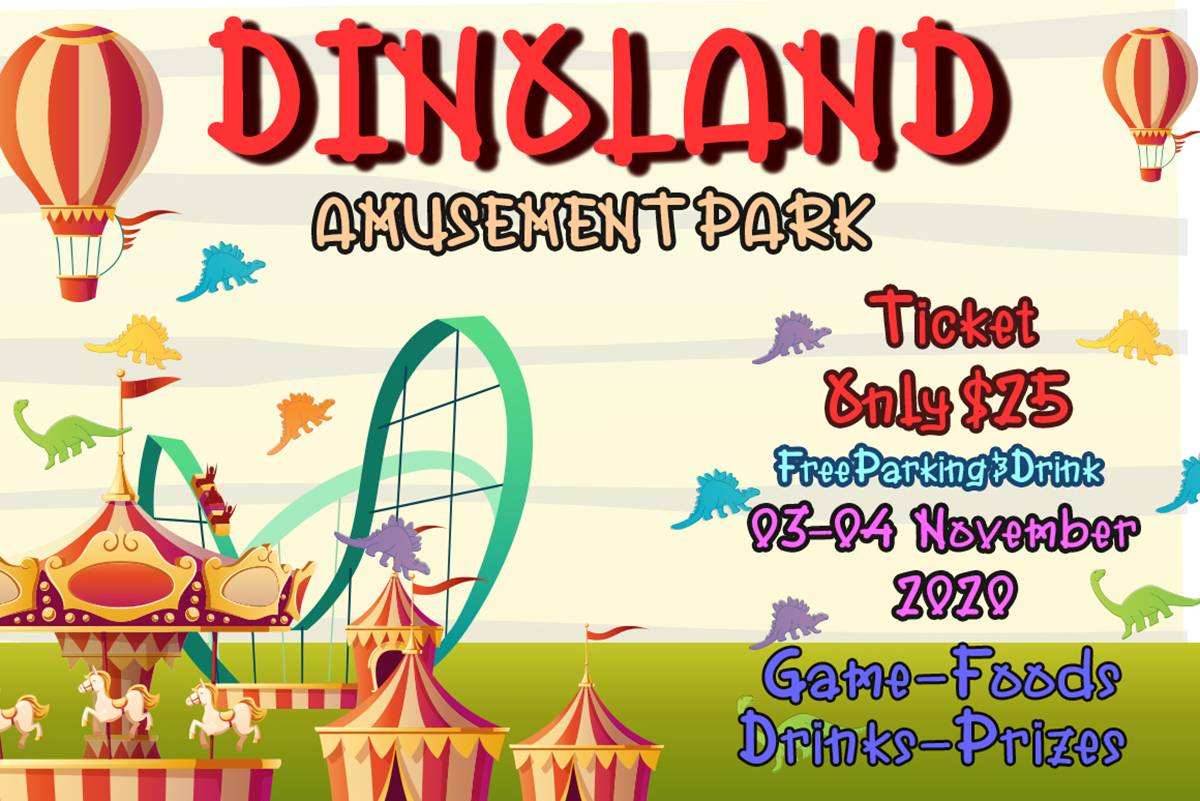 Dino Time Font sample