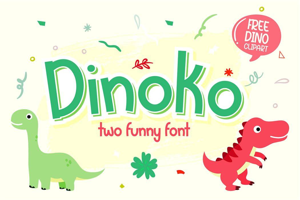 Dinoko Font sample