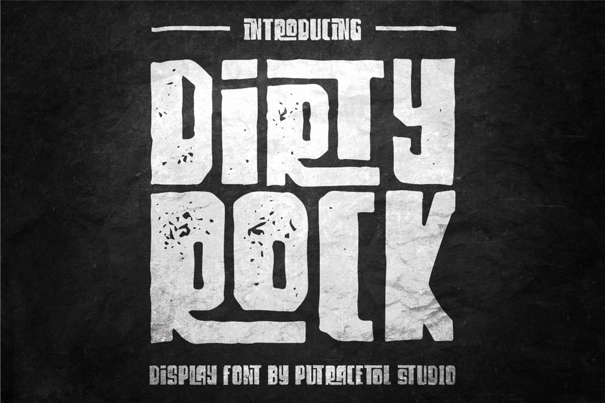 Dirty Rock Font sample