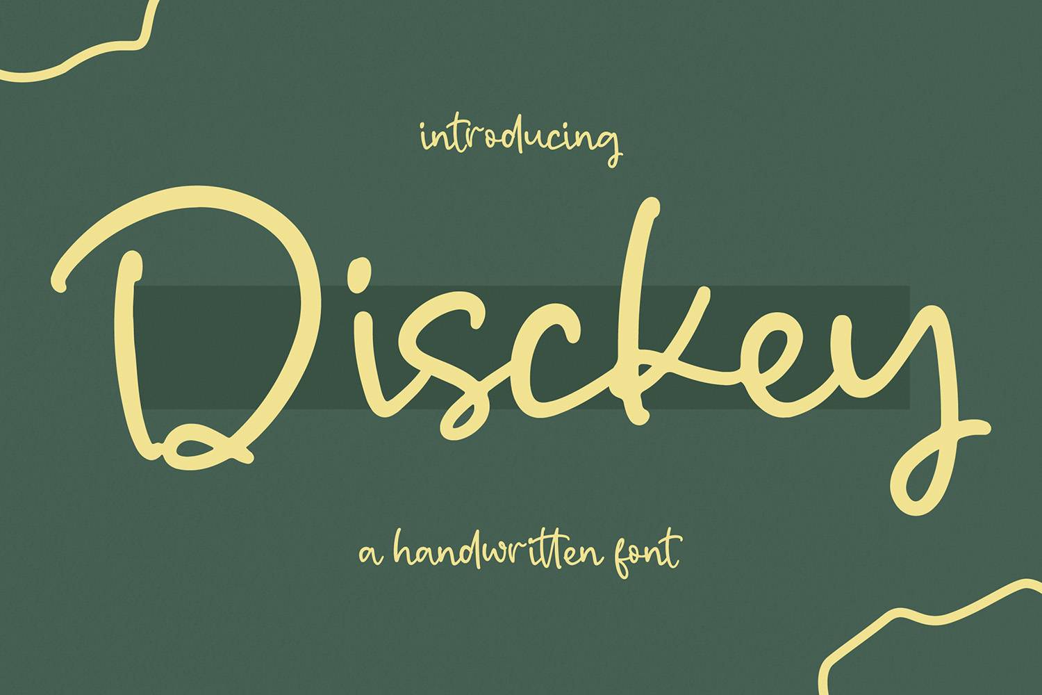 Disckey Font sample