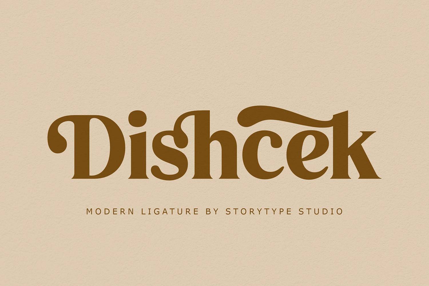 Dishcek Font sample