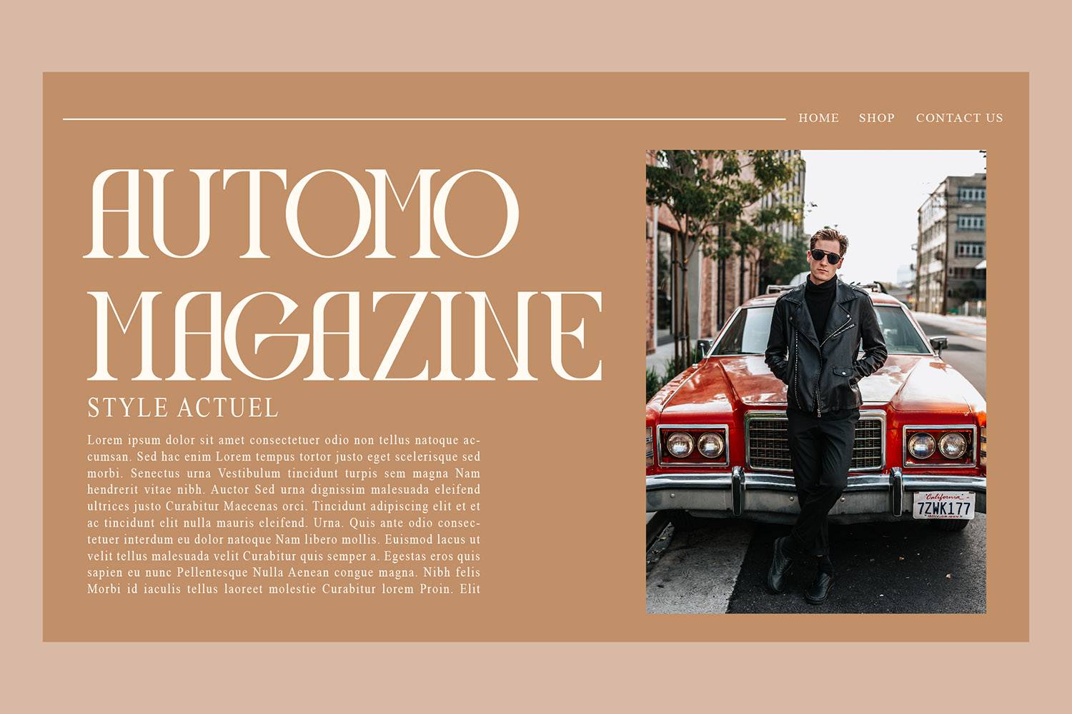 Display Magazine Font sample