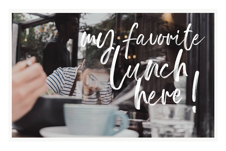 Display Signature Brush Font sample