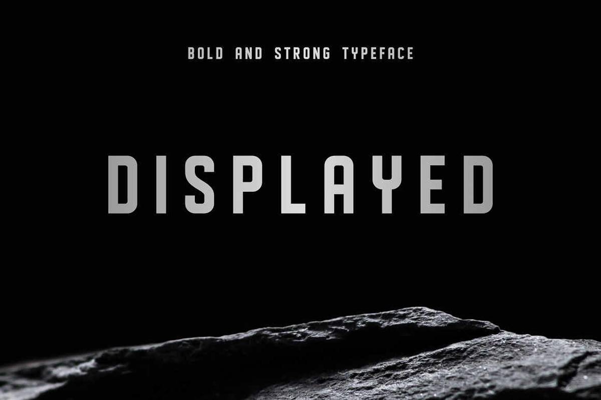Displayed Font sample
