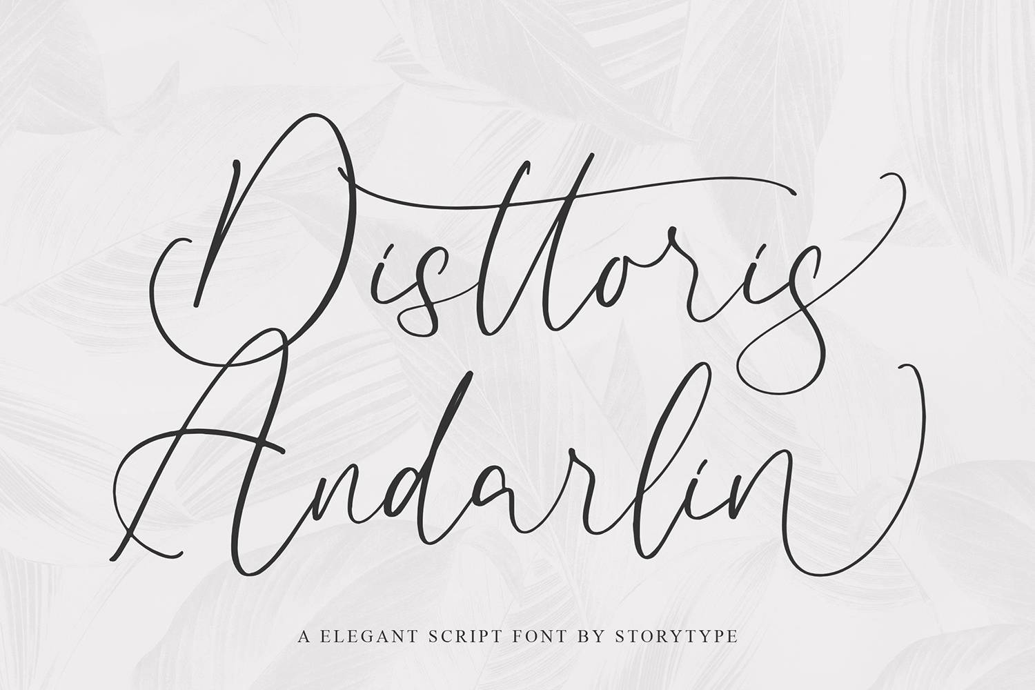 Disttoris Andarlin Font sample