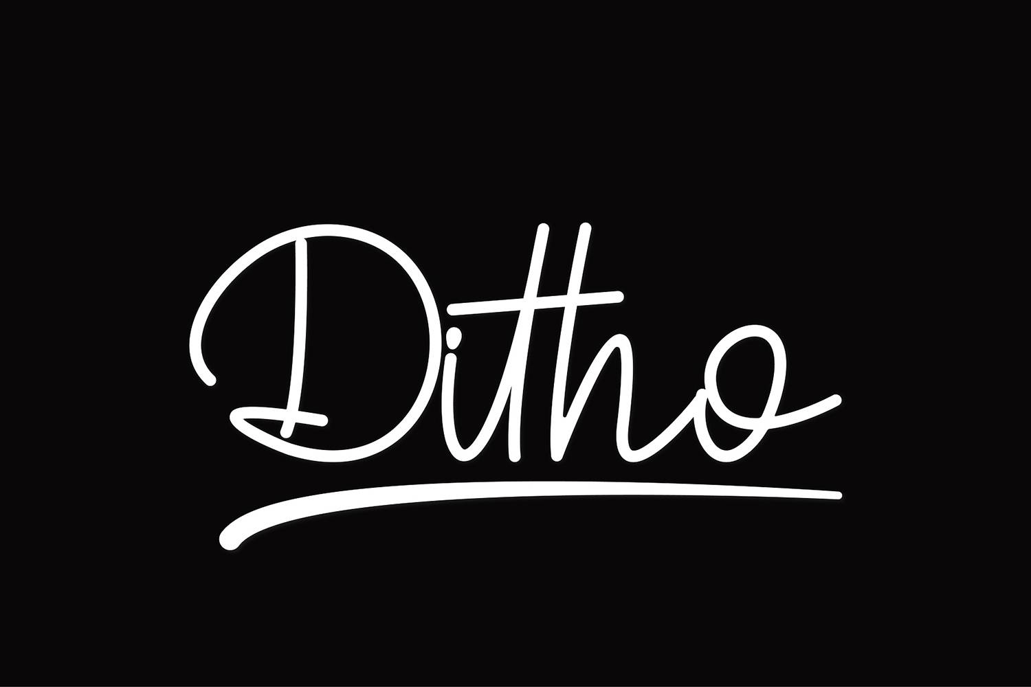 Ditho Font sample