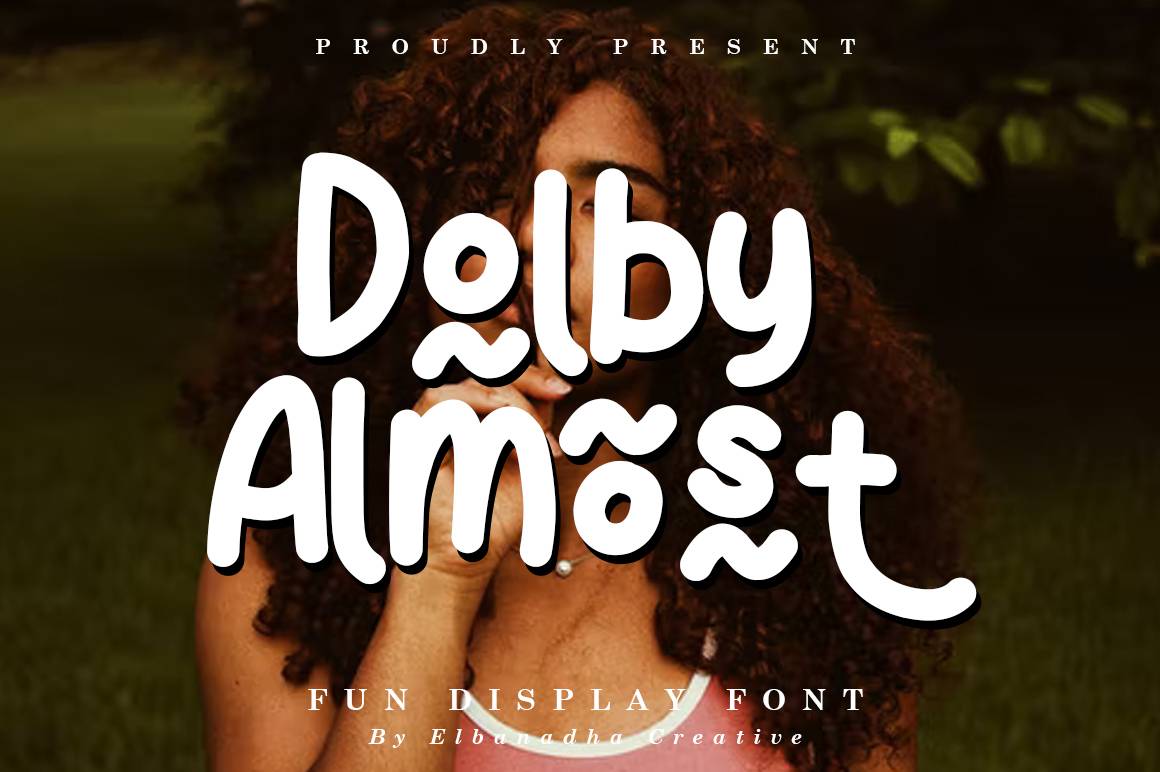 Dolby Almost Font sample