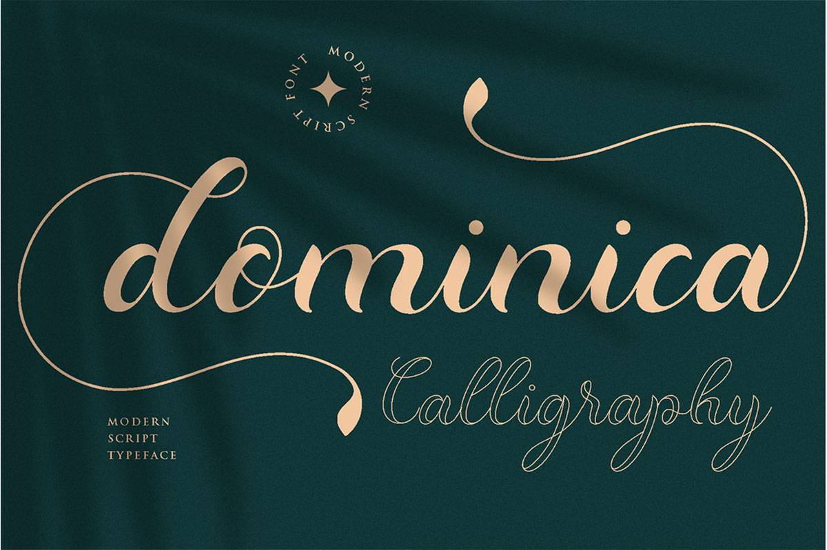 Dominica Calligraphy Font sample