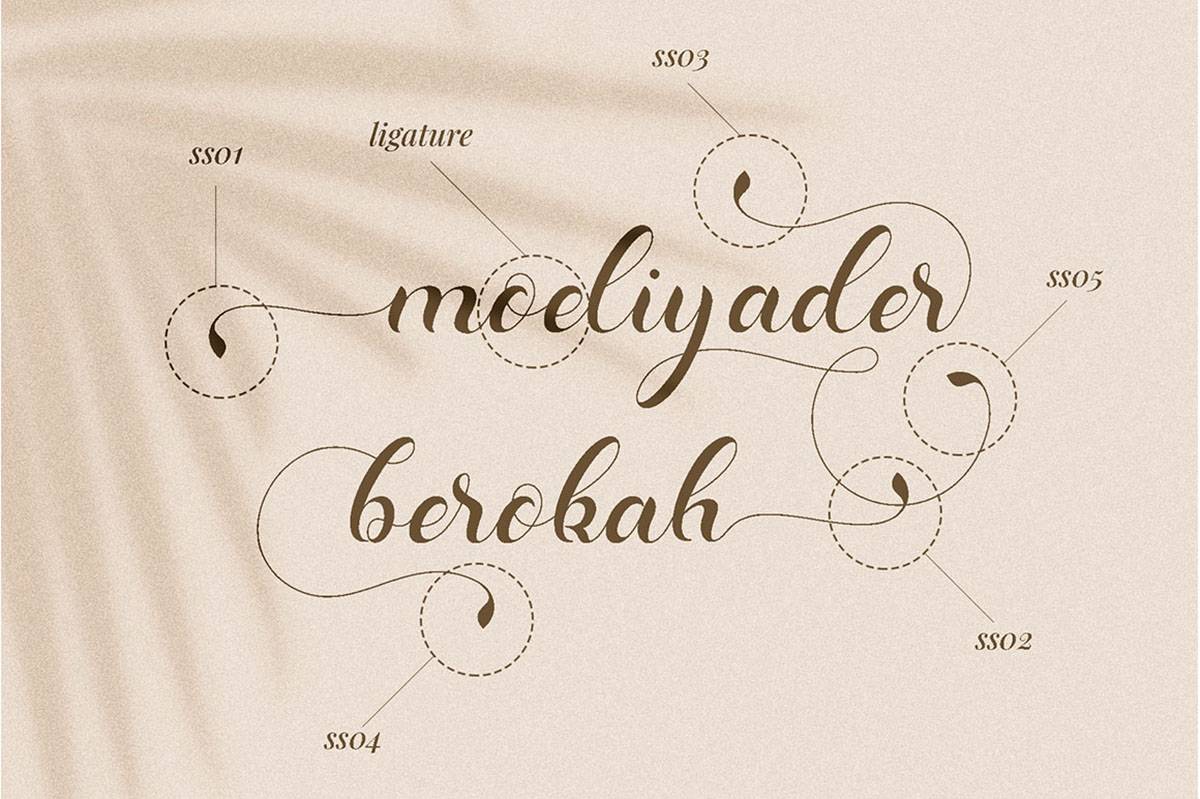 Dominica Calligraphy Font sample