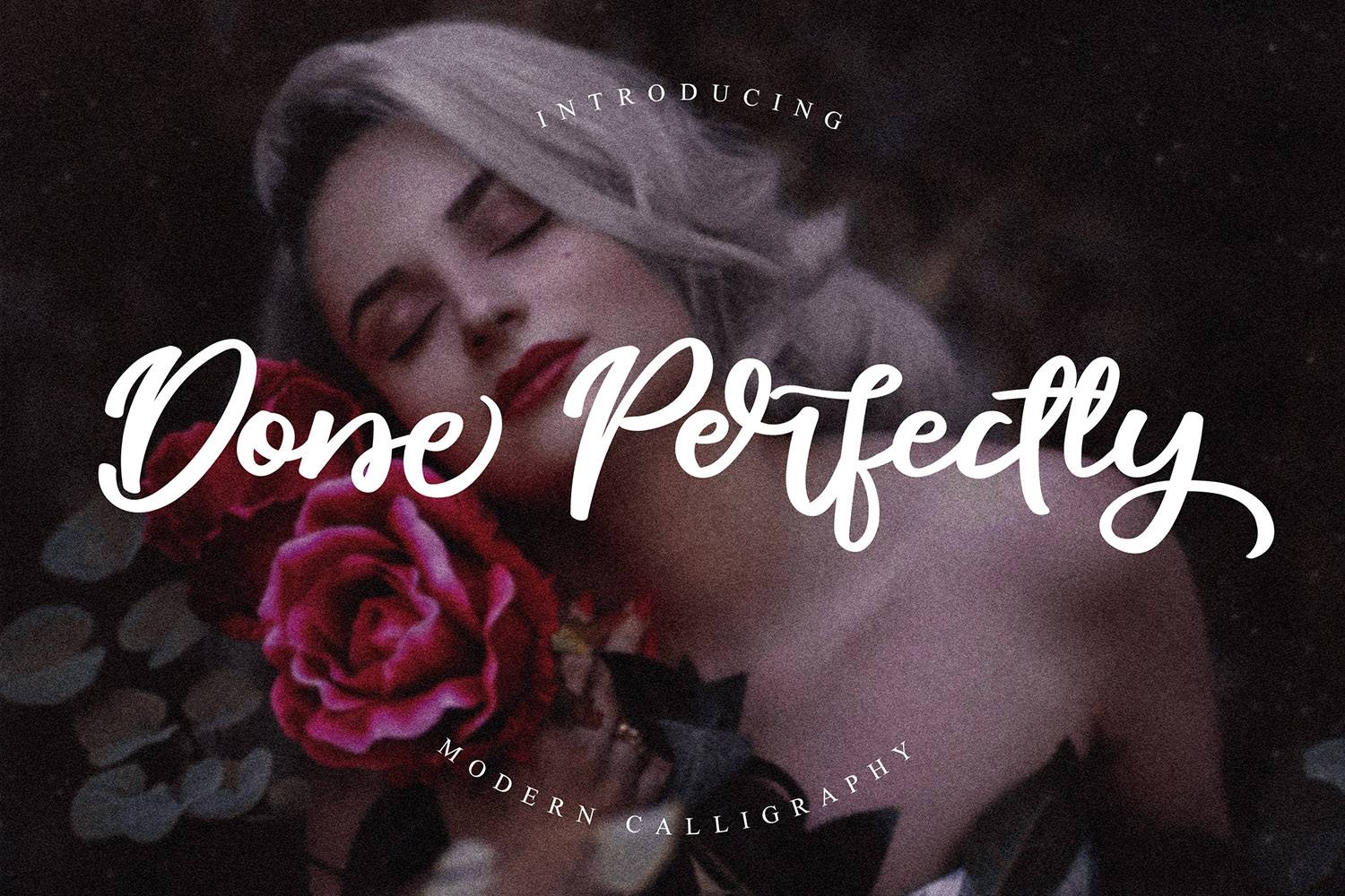 Done Perfectly Font sample