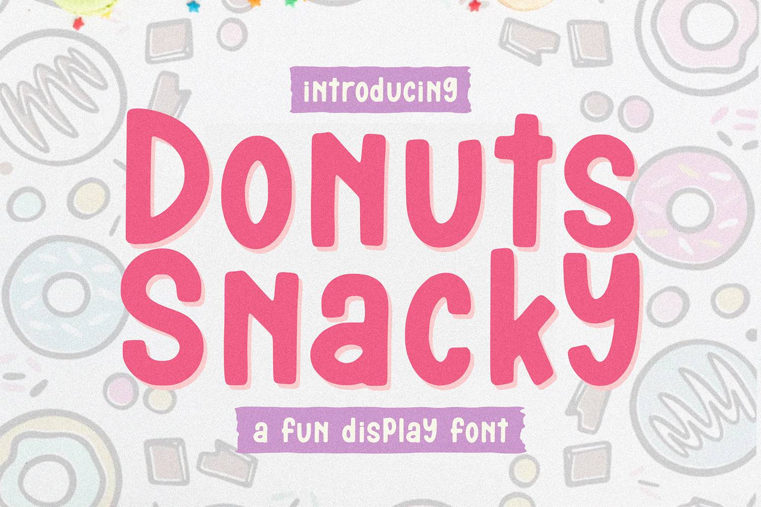 Donuts Snacky Font sample