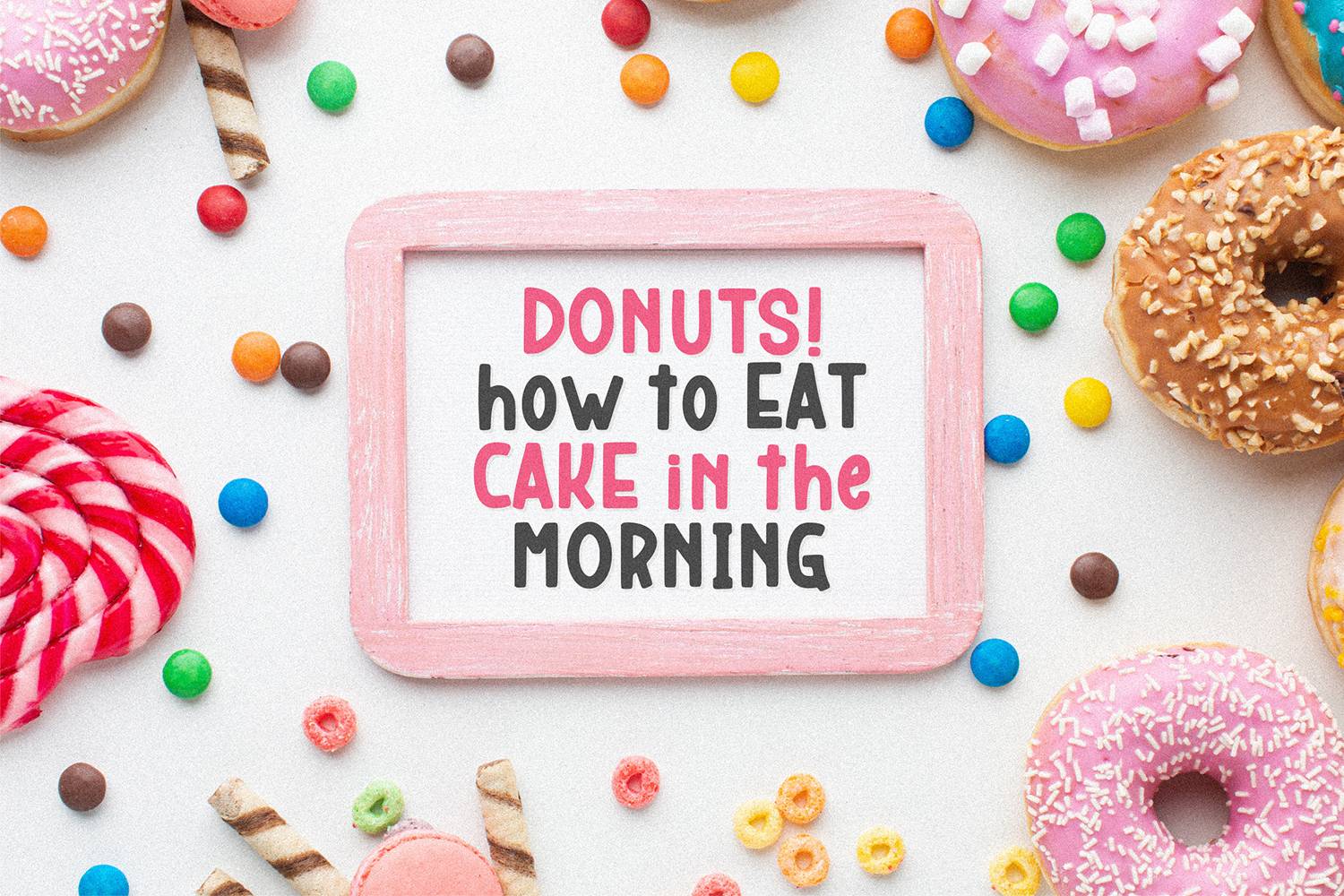 Donuts Snacky Font sample