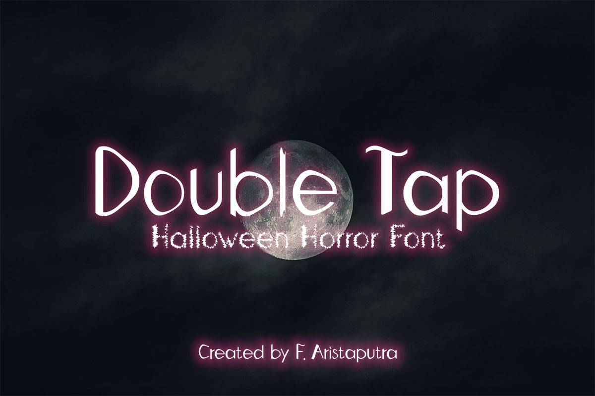 Double Tap Font sample