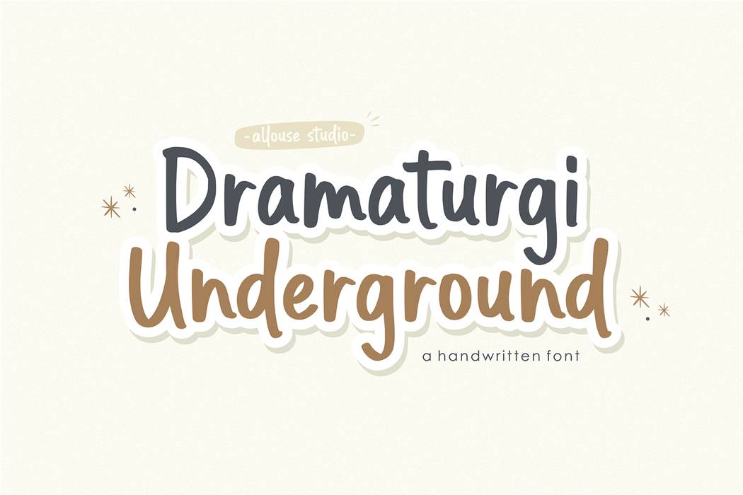 Dramaturgi Underground Font sample