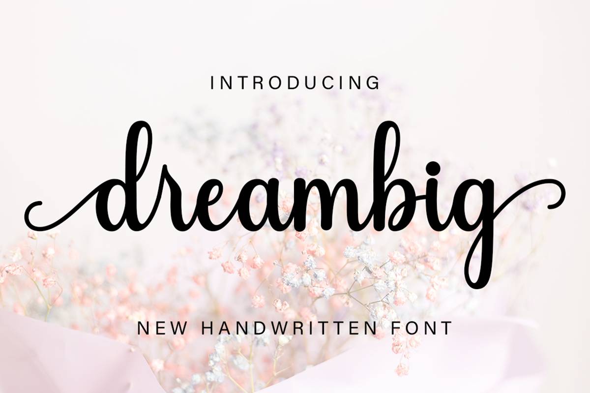 Dreambig Font sample