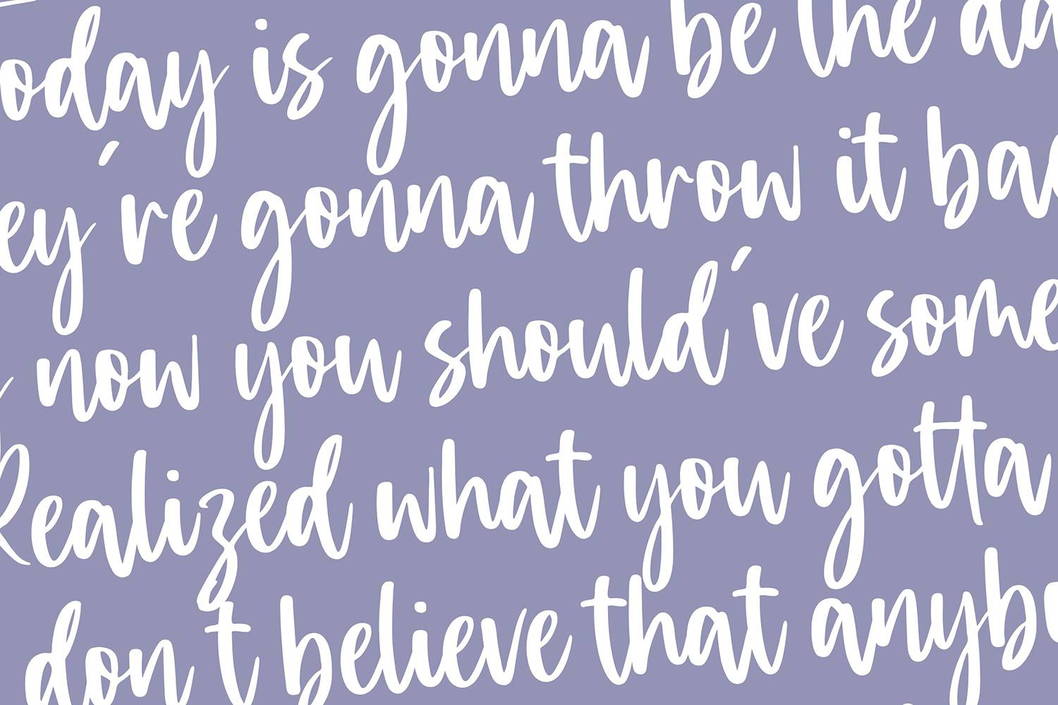 Dreamfoster Font sample