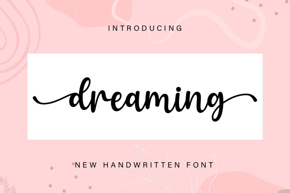 Dreaming Font sample