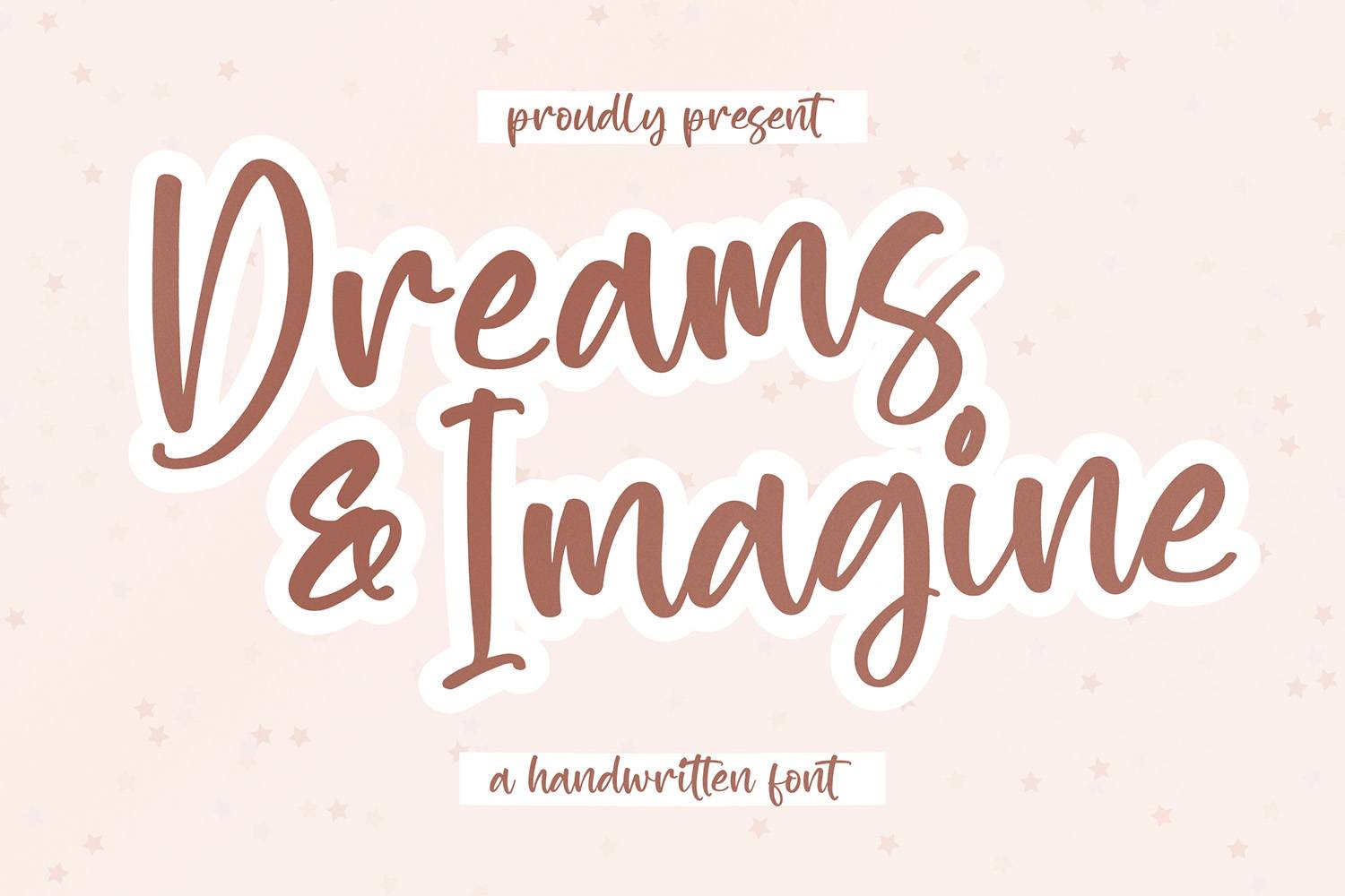 Dreams and Imagine Font sample