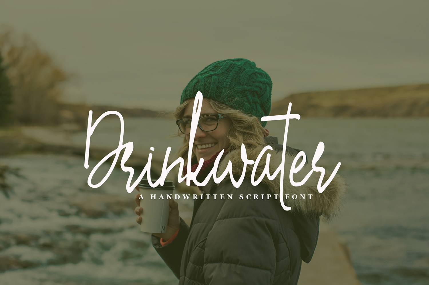 Drinkwater Font sample