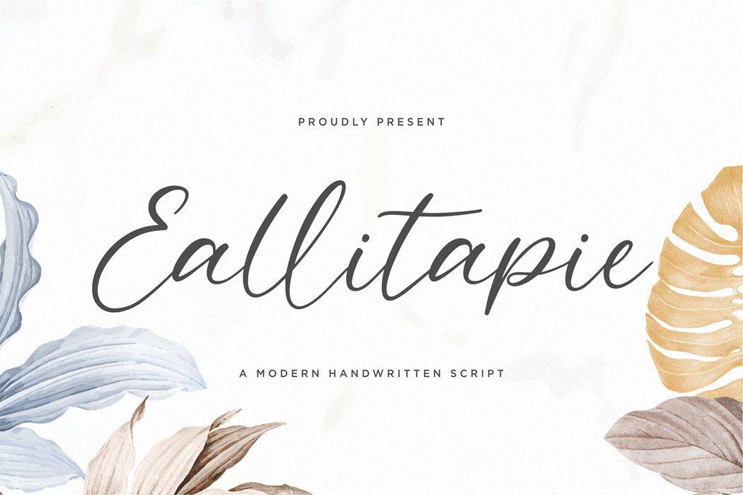 Eallitapie Font sample