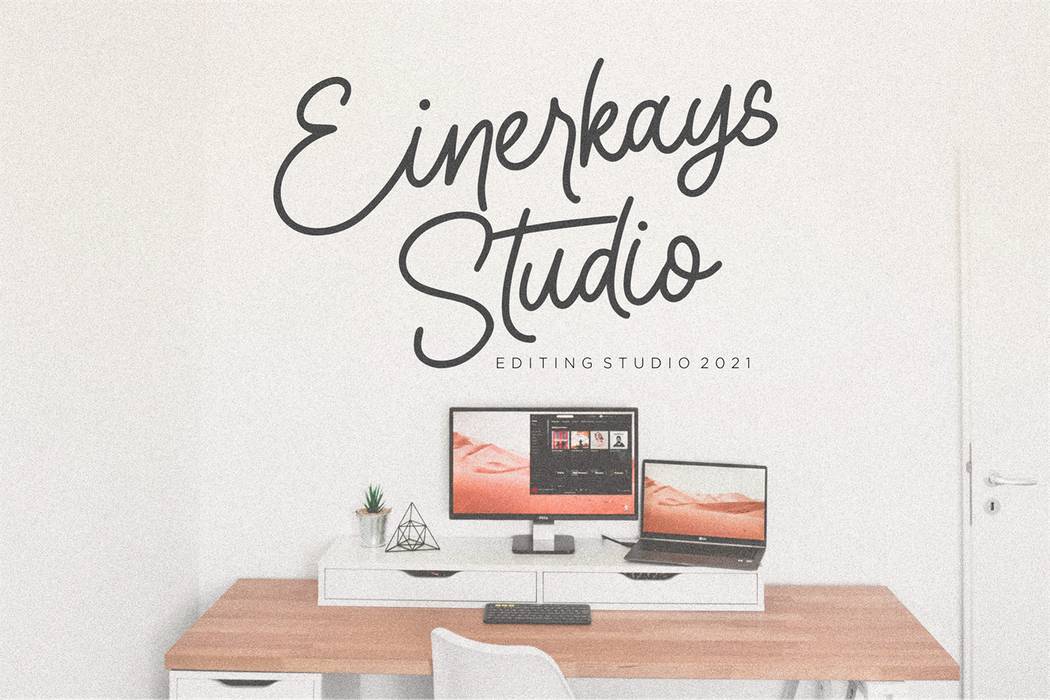 Earhtroline Font sample