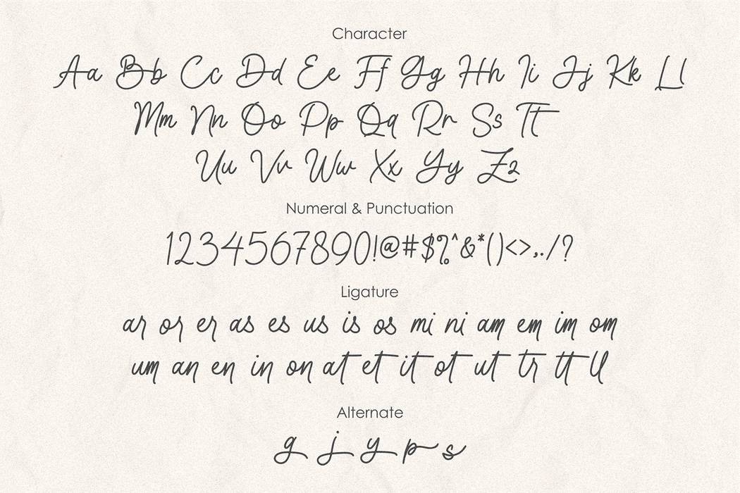 Earhtroline Font sample