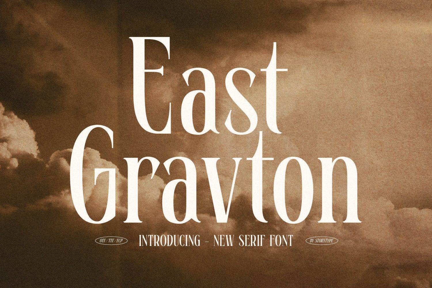 East Gravton Font sample