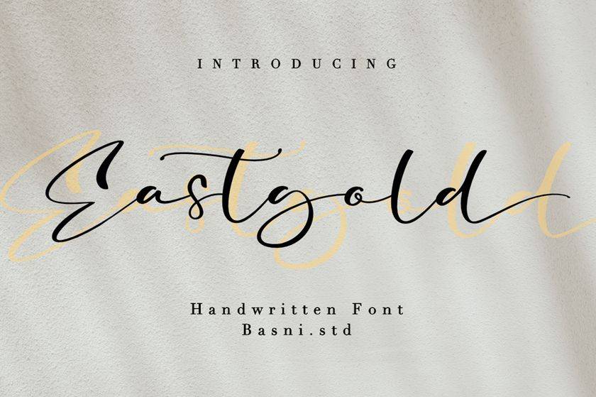 Eastgold Font sample