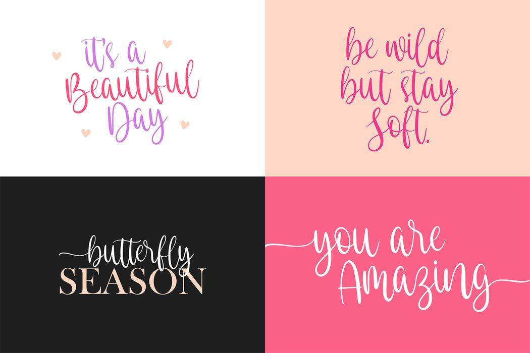 Eastlovely Font sample