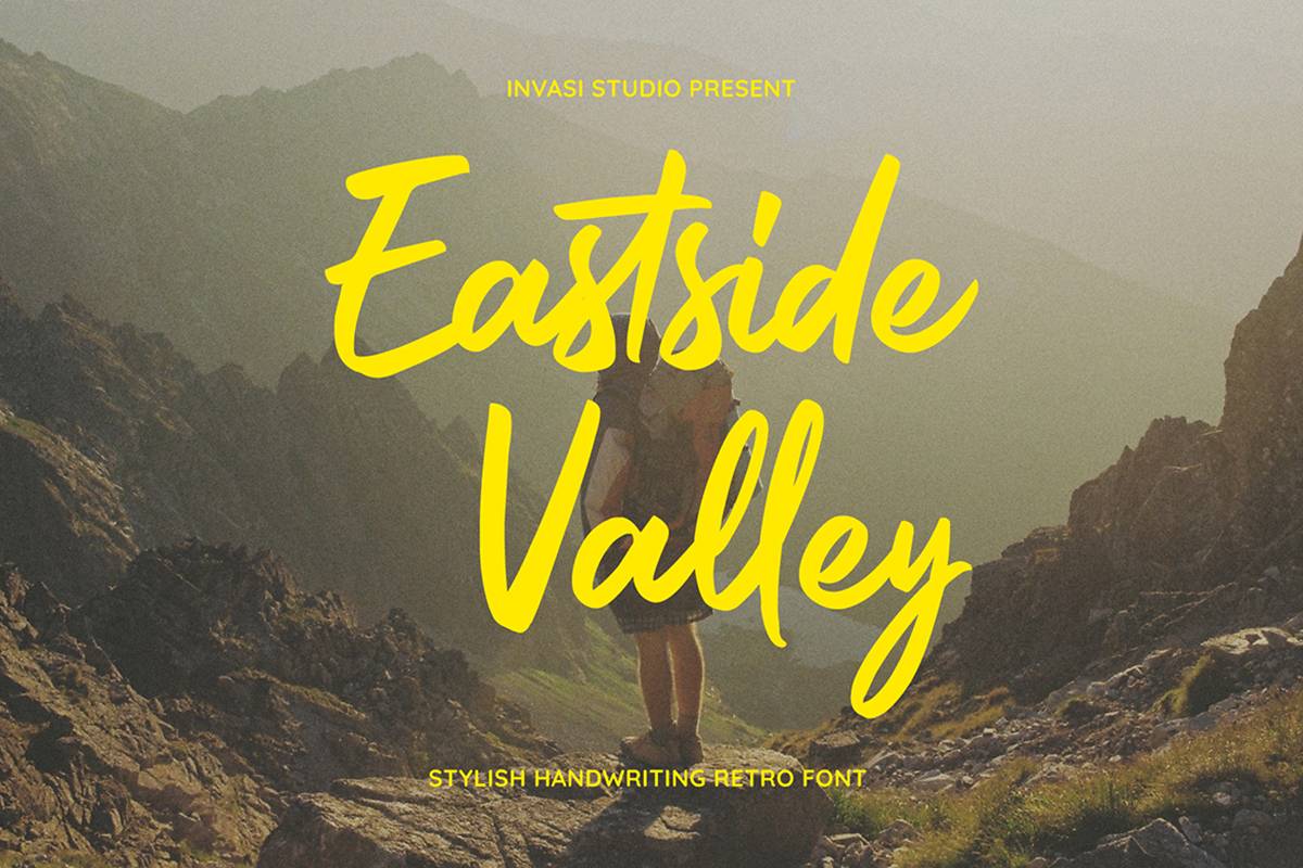 Eastside Valley Font sample