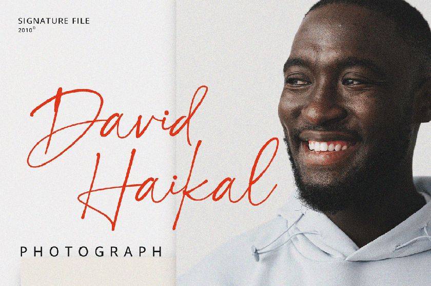 Easy Signature Font sample